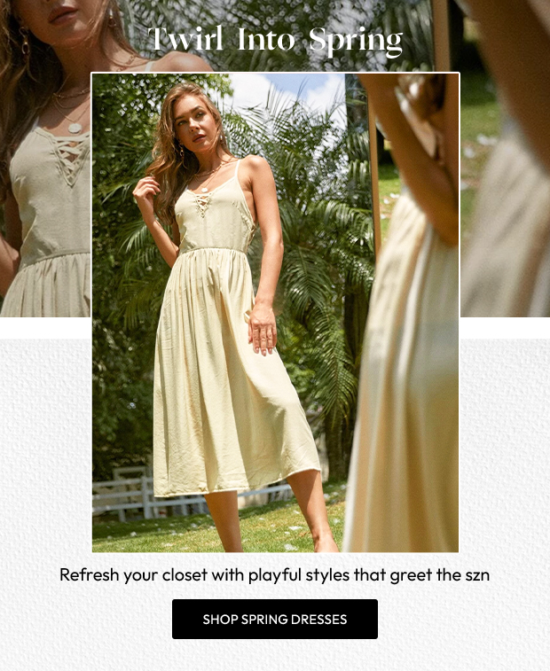 SHOP SPRING DRESSES