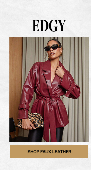 SHOP FAUX LEATHER