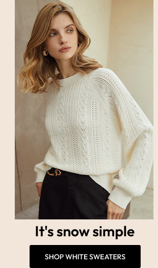 SHOP WHITE SWEATERS