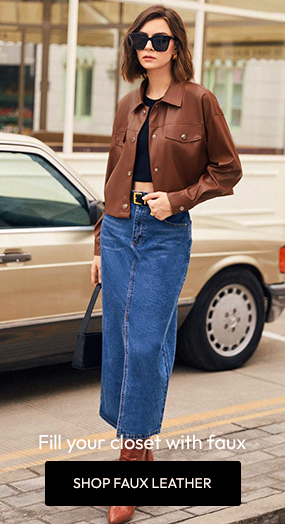 SHOP FAUX LEATHER