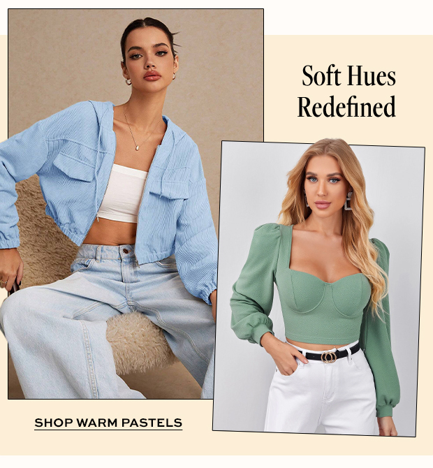 SHOP WARM PASTELS