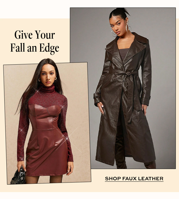 SHOP FAUX LEATHER