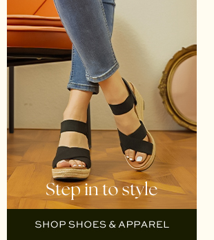 SHOP SHOES & APPAREL