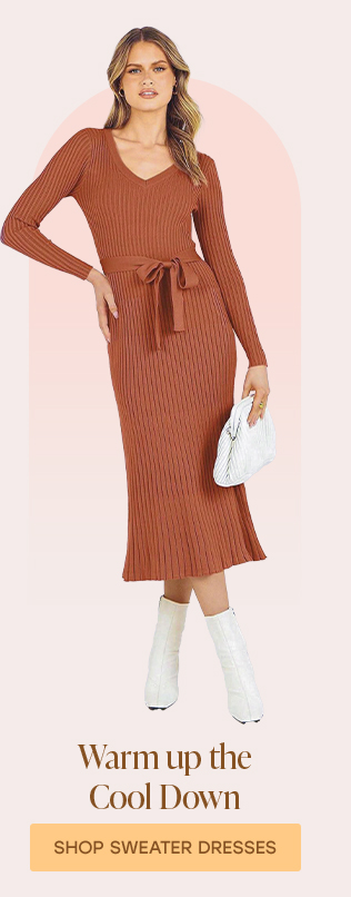 SHOP SWEATER DRESSES